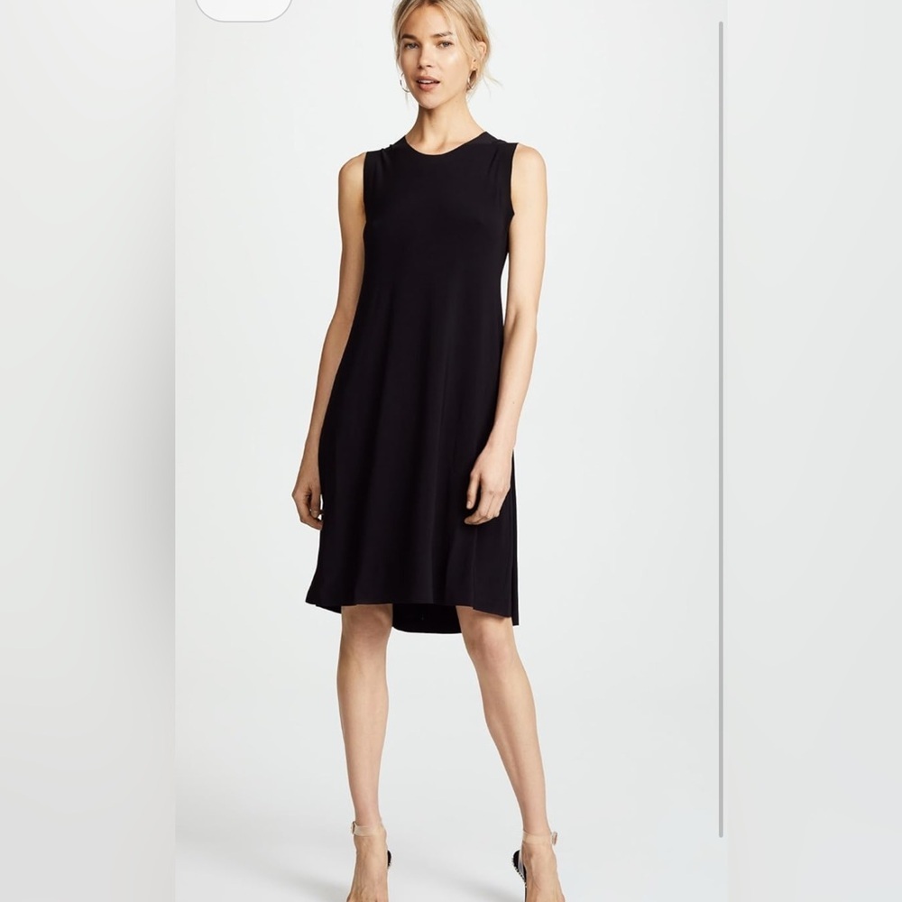 Norma Kamali Size M Kulture Sleeveless Swing Dress - Black